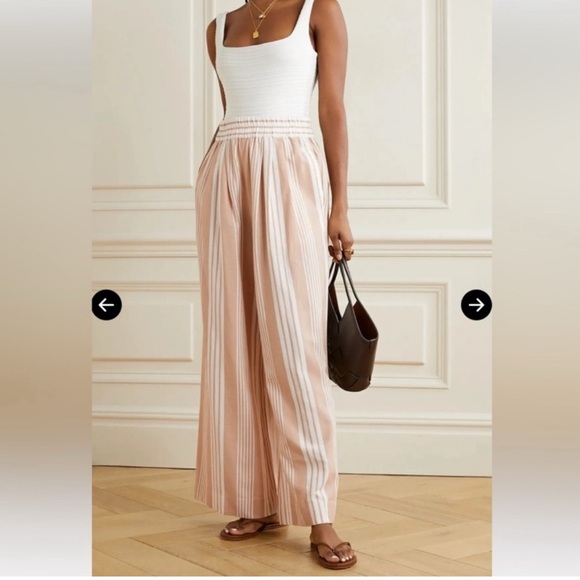 Mara Hoffman • Paloma Striped Organic Cotton Wide-Leg Pants